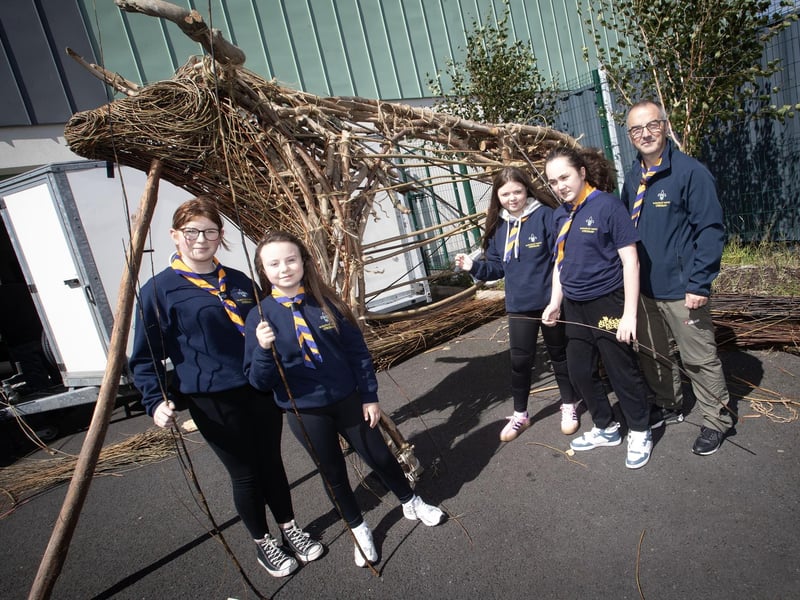 Over the last few weeks, young people from sports clubs, youth groups and community organisations have been taking part in workshops where they have been creating props and artworks for the Lúnasa event including a willow bull structure created by young people and the artist Brendan Farren which will form a centrepiece for the finale.