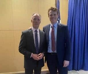 Roger Pollen, Head of FSB NI, and Joe Kennedy III in Washington last year