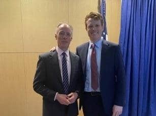 Roger Pollen, Head of FSB NI, and Joe Kennedy III in Washington last year