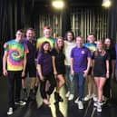 Strictly Star Giovanni Di Prima and Nick Knowles with main contributors who are part of the dance charity