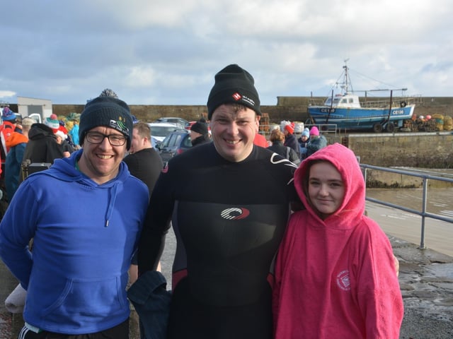 Malin Head Community Christmas Day Swim at Portmor Beach.