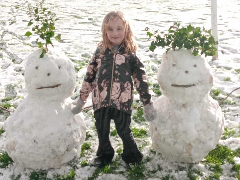 Lola with her two buddies. Photo: Sinead Downey.