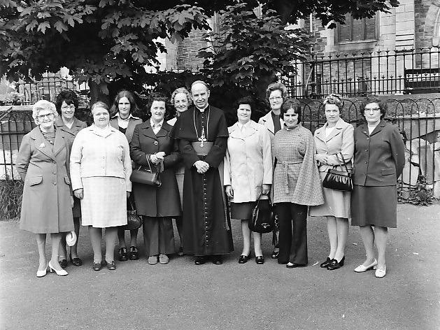 Apostolic Work Society presentation to Bishop Edward Daly.