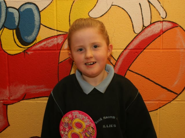 Mary Grant on her 8th birthday party 20 years ago.