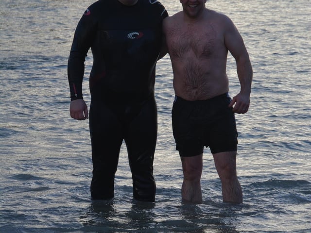 Malin Head Community Christmas Day Swim at Portmor Beach.