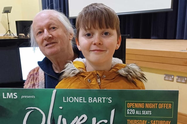 Musical Director Peter Doherty and his grandson Fionn. CREDIT LMS
