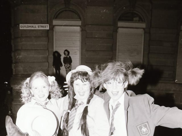 Derry folks dressed up for Halloween night, back in October 1994.