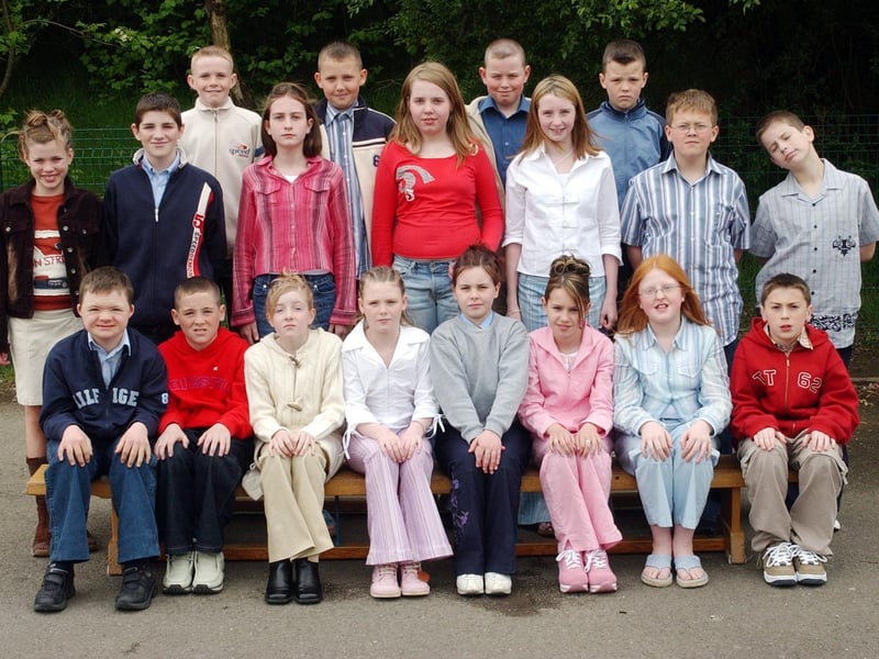 Pupils from St. Brigid's Primary School who were confirmed by Most Rev. Dr Francis Lagan, Auxiliary Bishop of Derry in St Brigid's Church, Carnhill.