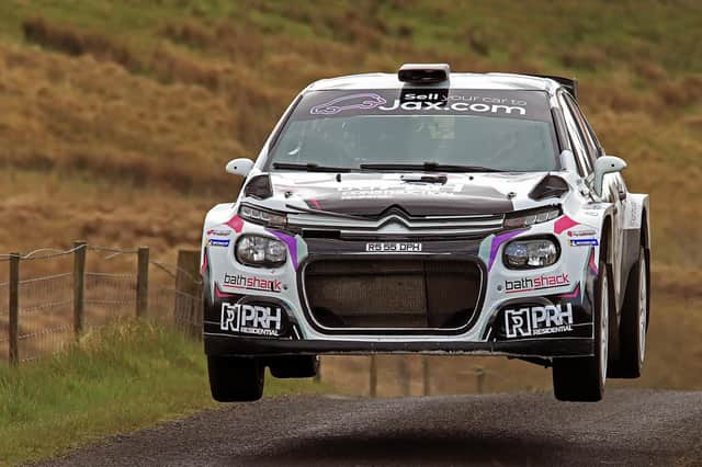 Winners Desi Henry and Shane Byrne pictured at the third round of the McGrady Insurance Northern Ireland Rally Championship. (Photo: William Neill / www.NeillPics.com)