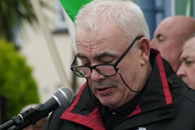 Thomas ‘Dixie’ Elliott, a cellmate of the 1981 hunger strikers Bobby Sands and Thomas McElwee, gave the main oration.