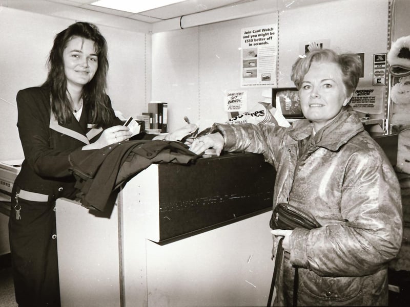 Dunnes Stores staff and customers in the Richmond Centre back in 1993.