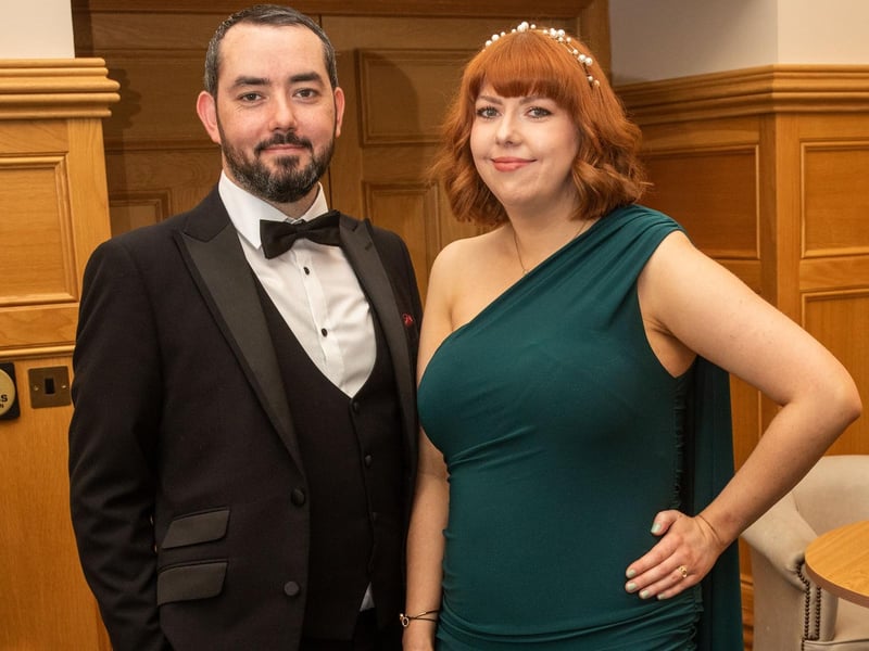Guests at the Mayor's charity ball.