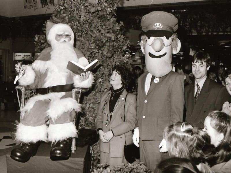 Santa and Postman Pat at the Richmond Centre.