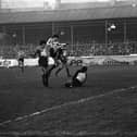 Red Star keeper Stevan Stojanović gathers from his compatriot Aleksandar Krstić