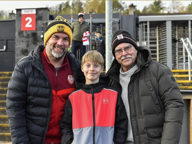 Derry City fans at the Brandywell Stadium for the game against Shamrock Rovers. Photograph: George Sweeney