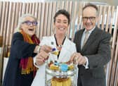 Photo Caption: Pictured launching ‘Good Food Ireland® Experiences’ is Darina Allen, the pioneer of the slow food movement in Ireland and owner of Ballymaloe Cookery School; Margaret Jeffares, CEO of Good Food Ireland® and Dr Howard Hastings OBE, former chairman of the Northern Ireland Tourist Board and Chairman of Hastings Hotels.