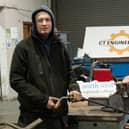 North West Regional College apprentice Jay Gurney and his employer Stepehn McDaid of CT Engineering look ahead to NI Apprenticeship week. (picture Martin McKeown)
