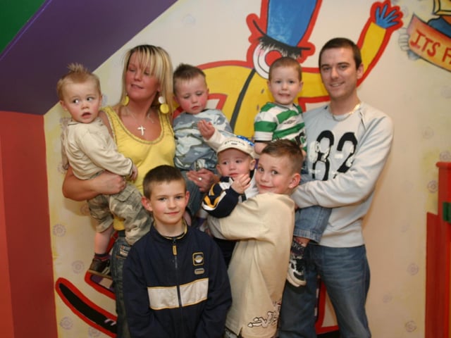 Party celebrations back in 2004: Matthew Anderson.