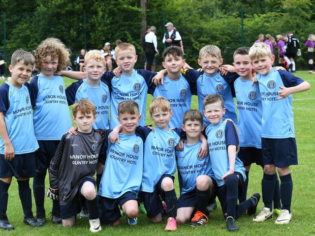 The Enniskillen Town under-8's team pictured at Broadbridge on Tuesday.