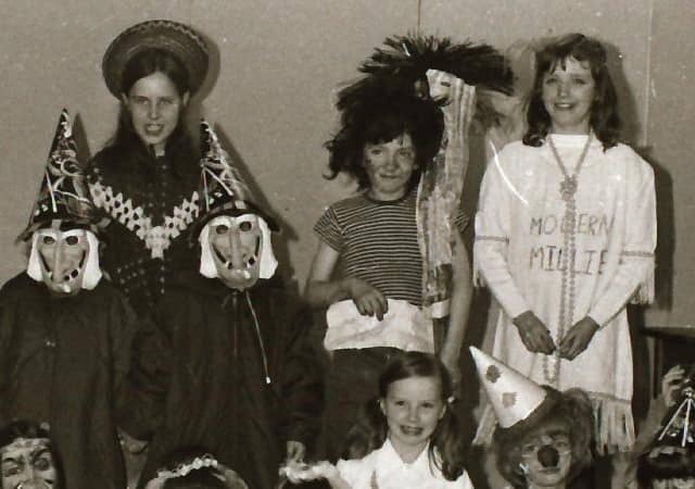 Hallowe'en fancy dress party at Claremont Hall as featured in November 1973.