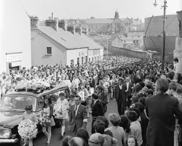 Over 10,00 people attended the funeral of Annette McGavigan in September 1971.