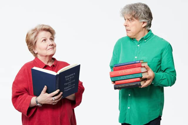 Sandi Toksvig and Alan Davies