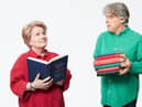 Sandi Toksvig and Alan Davies