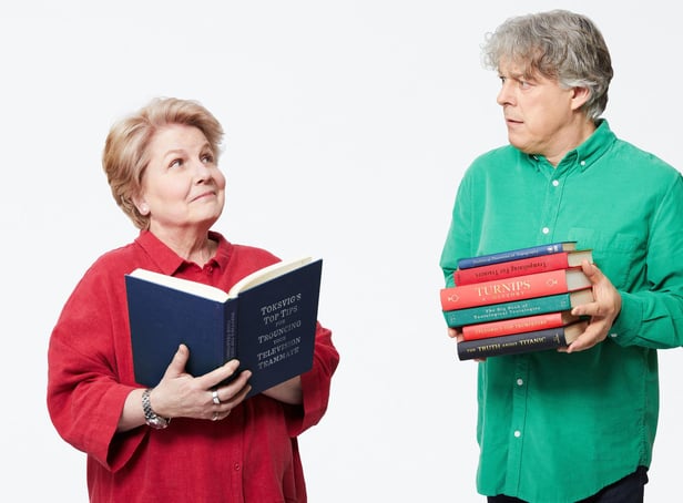 Sandi Toksvig and Alan Davies