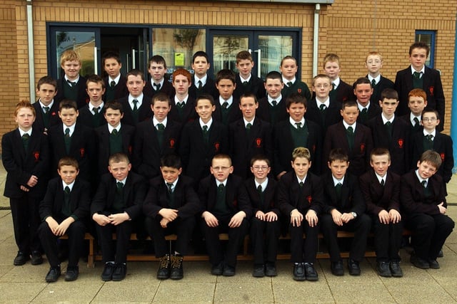 Key Stage III Attendance certificate recipients. (1510C11) : St Joseph's Boys School Prizegiving October 2004.