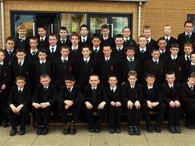 Key Stage III Attendance certificate recipients. (1510C11) : St Joseph's Boys School Prizegiving October 2004.