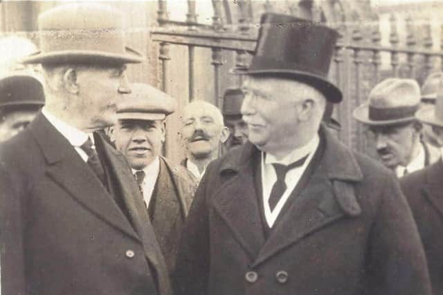 William Ferguson Massey pictured during his 1916 visit to Limavady