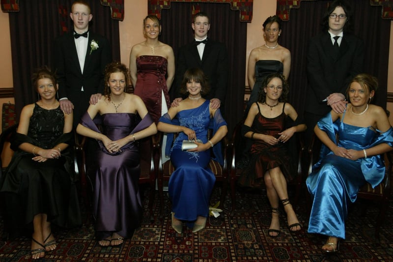 Seated are Siobhan Gill, Joane McCarron, Lisa Orr, Denise Doherty and Catherine McLaughlin.  Standing are Kevin McLaughlin, Patricia McLaughlin, Barry O'Loughlin, Aisling Doherty and Paul McConologue.  (1301JB24)