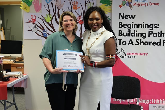 Gaelle Gormley who is now the charity’s Welfare and Integration Officer, having previously put herself forward as a volunteer.