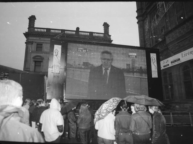 Millennium celebrations in Derry city centre.