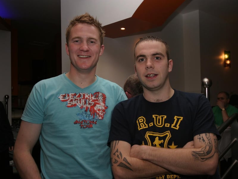 Paul Doherty out for a few pints with friends.