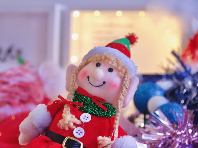 One of the little Christmas characters at the Craft Fayre.