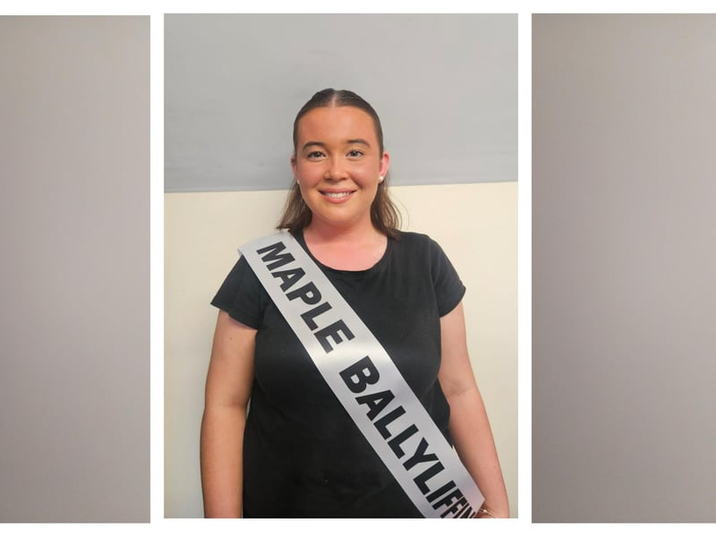 Clonmany Festival Queen finalists. Caitlin McDonald - Maple Ballyliffin.