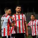 Derry City wingers Dom Thomas and Michael Duffy. Photograph: George Sweeney