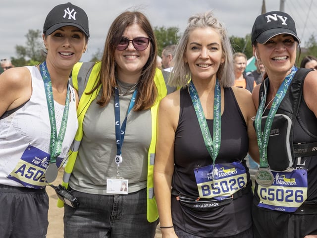 The Kapucchi realy team at the Strabane Lifford half Marathon. (Photo: North West Newspix)