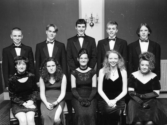 Attendees at the St. Brigid’s High School formal in February 1994