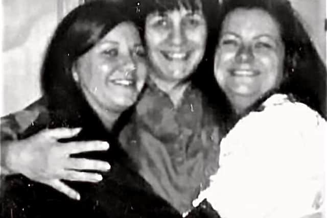 Nina (centre) and daughters, Maria and Karen.