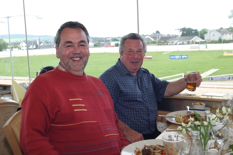 At the Lifford races back in 2004 with tasty food and a few drinks.