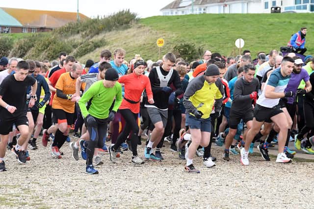Runners set off in the Lee-on-the-Solent parkrun Picture: Neil Marshall