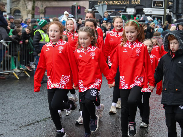Irish dancers taking part in the St. Patrick’s Day Parade. (Photo - Deirdre Heaney, nwpresspics)