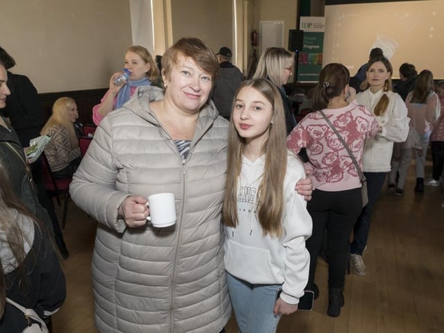 Frolova Tetyana and her daughter Diana Frolova who performed at the event.