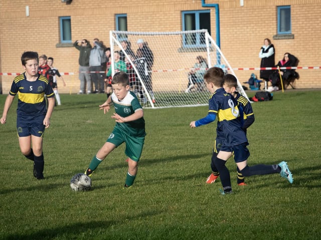 Goal action from Saturday's 2015s Sean O'Kane Memorial Cup between Foyle Harps and Eglinton Eagles at St. Joseph's Boys School.