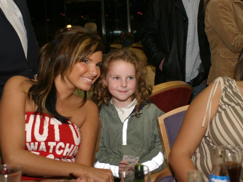Derry people meeting Nadine Coyle and her family at the Lifford Races in October 2003