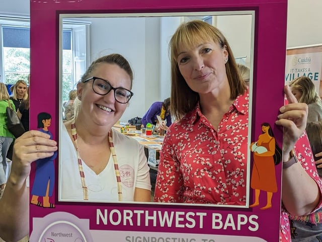 Dr. Noella Gormley North West BAPS and Laura Mitchell, WHSCT