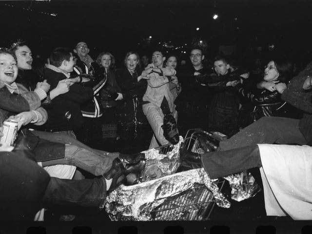 Millennium celebrations in Derry city centre.
