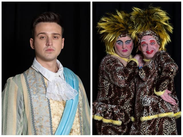 Prince Charming (Dylan Reid) and the Two Ugly Sisters (Keith Lynch and James Lecky) will be on stage in this year's pantomime 'Cinderella' at Derry's Millennium Forum.